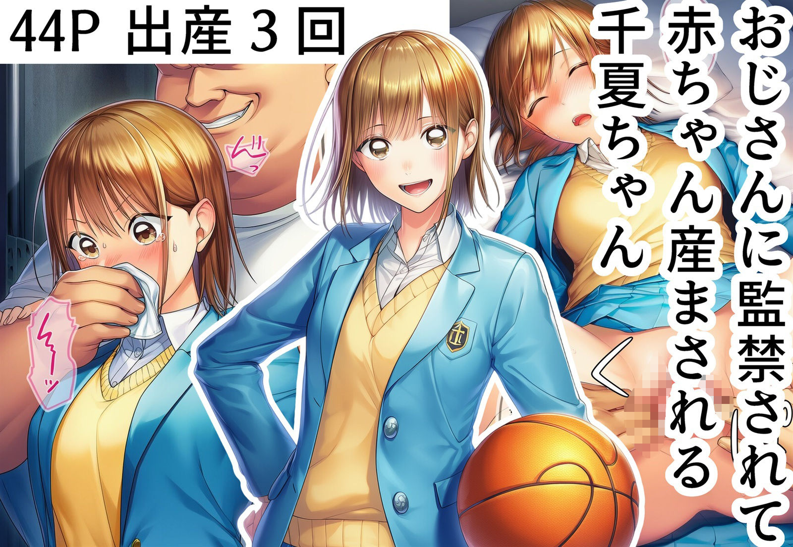 おじさんに監禁されて赤ちゃん産まされる千夏ちゃん - サンプル画像 1