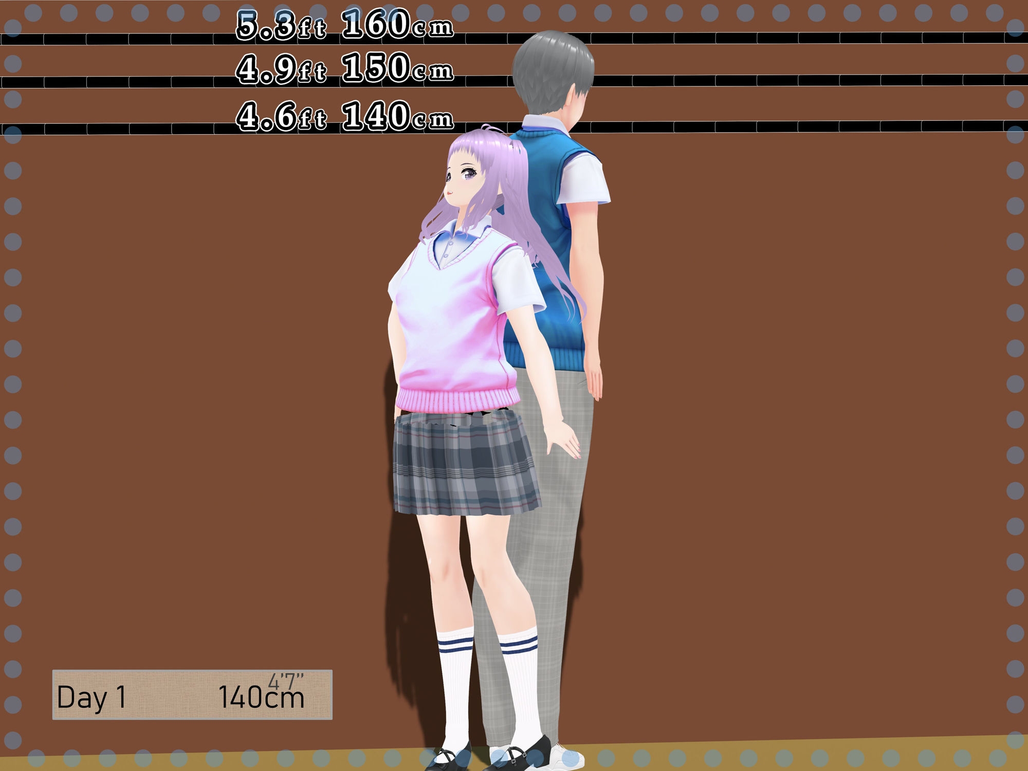 女子だけデカく 男子を追い抜く 成長音〜段差編〜 - サンプル画像 9