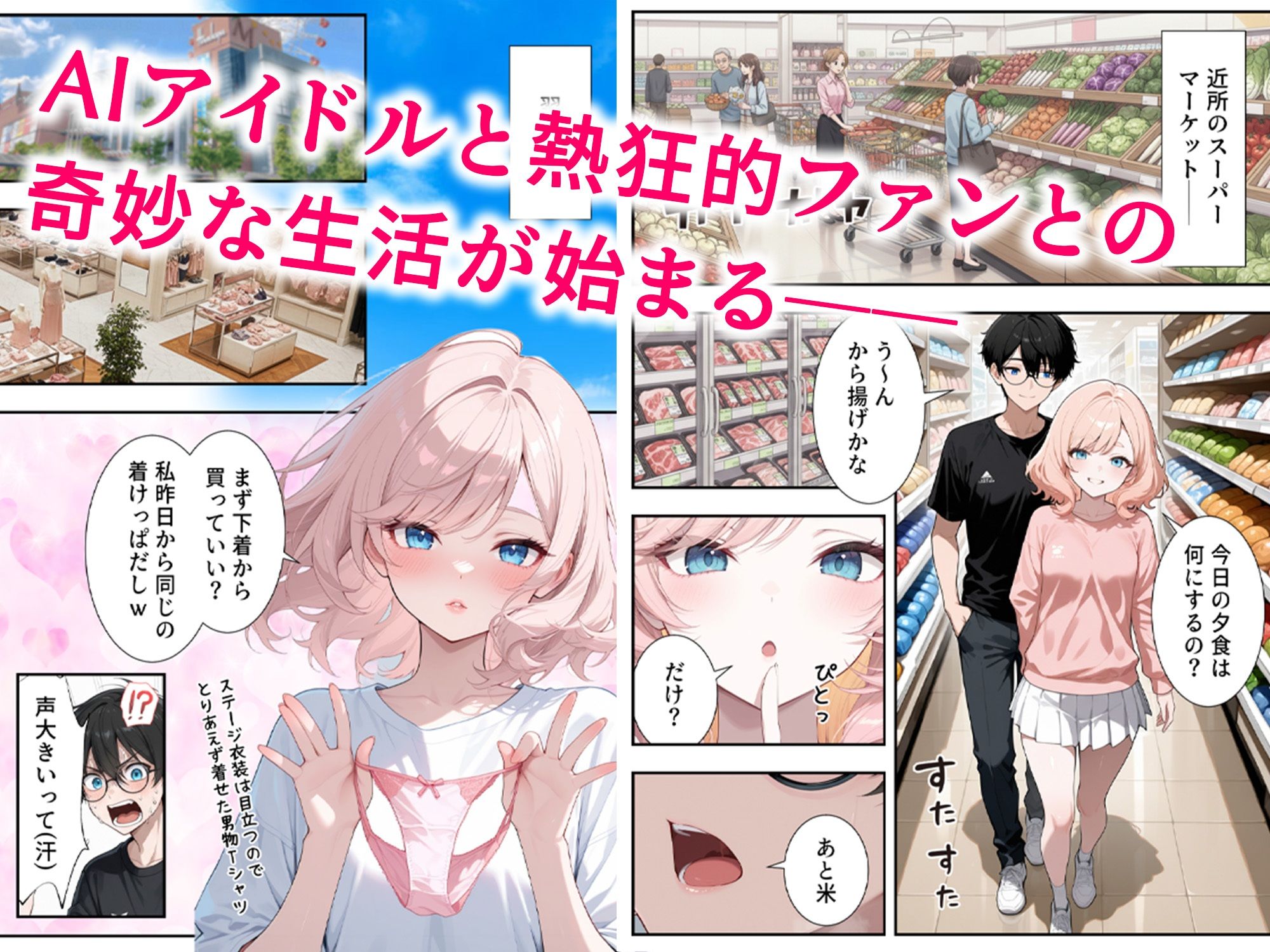 画面の向こうから推しが来た！失踪したAIアイドルとの甘とろ生活 - サンプル画像 3