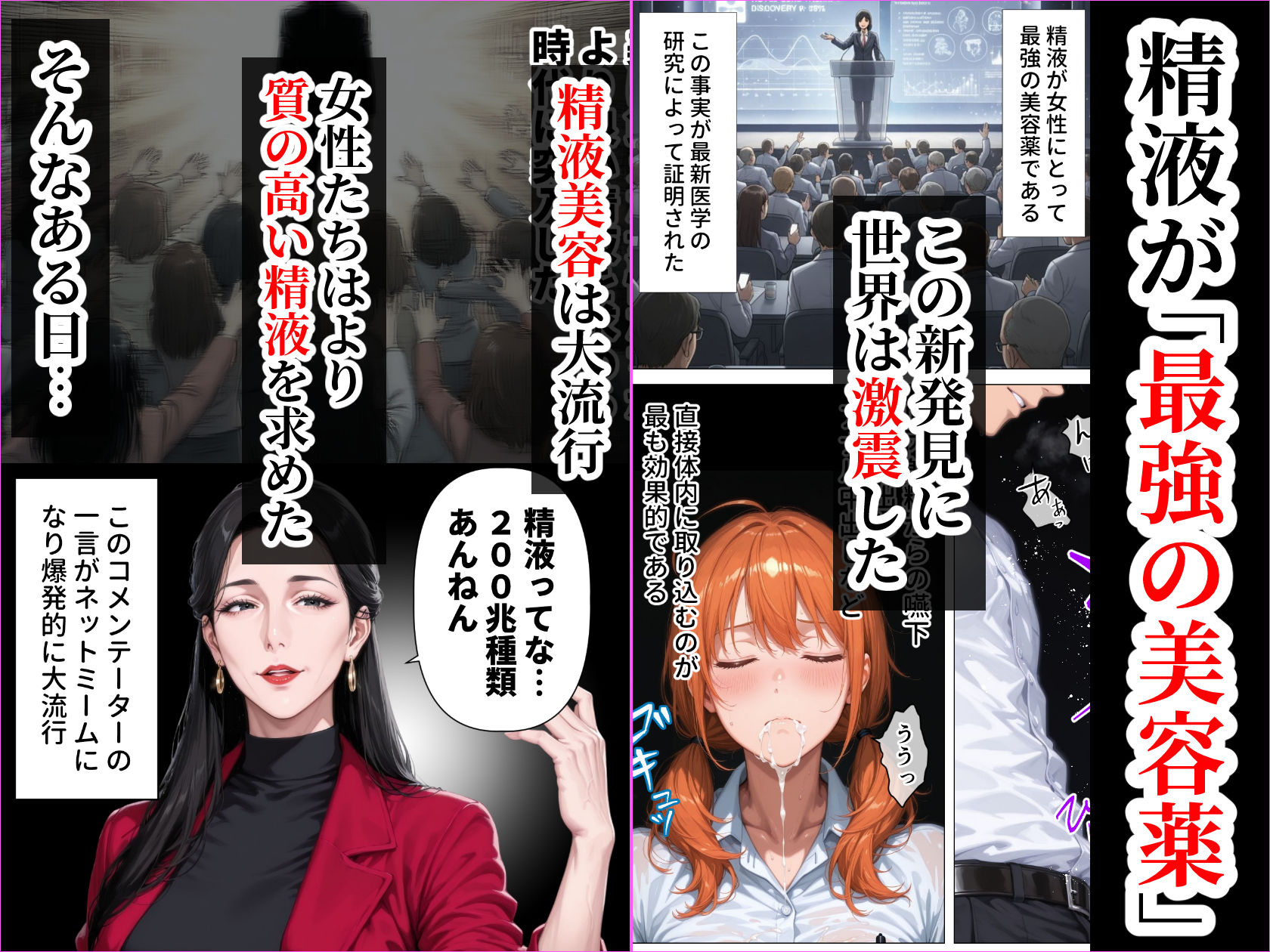 【精液が最強の美容薬の世界】 SSSレア精液で人生逆転！むちむち人妻女医の特別検診 - サンプル画像 2