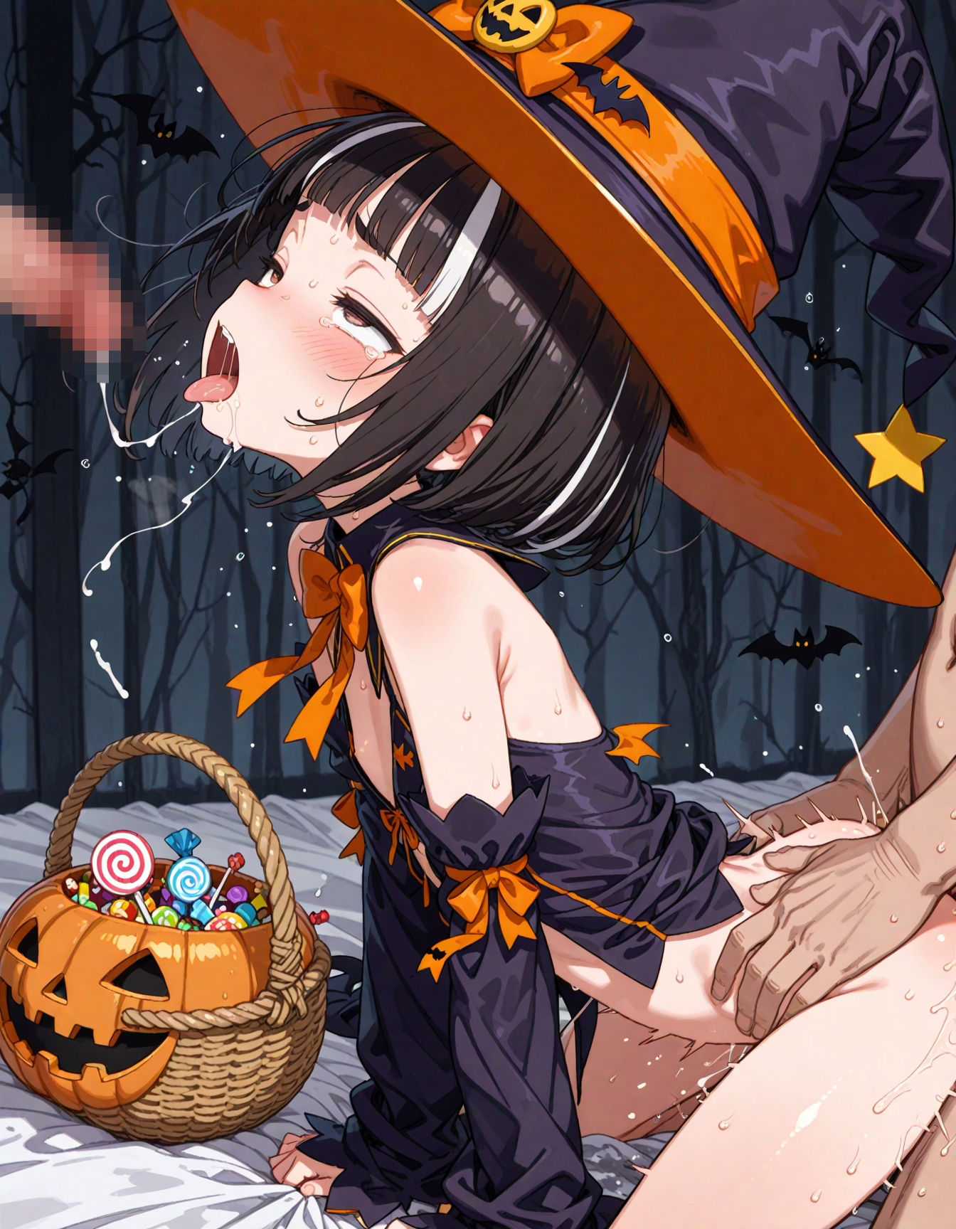 魔女っ子ルルのはじめてのハロウィンおつかい - サンプル画像 5