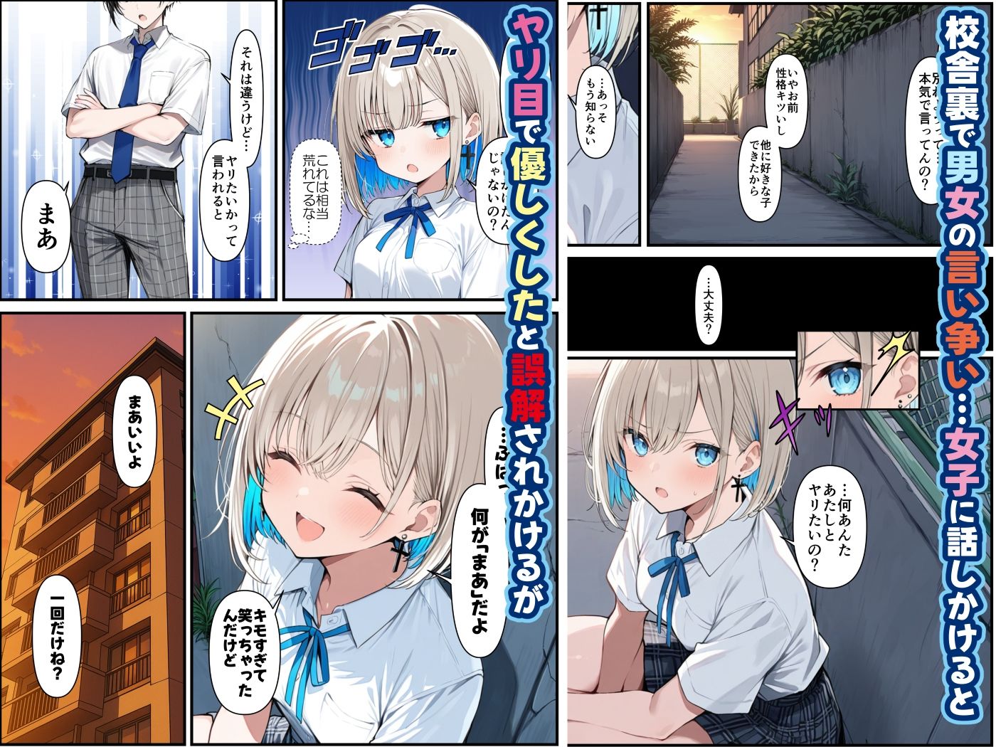 絶倫童貞が傷心ギャルを慰めたら - サンプル画像 1