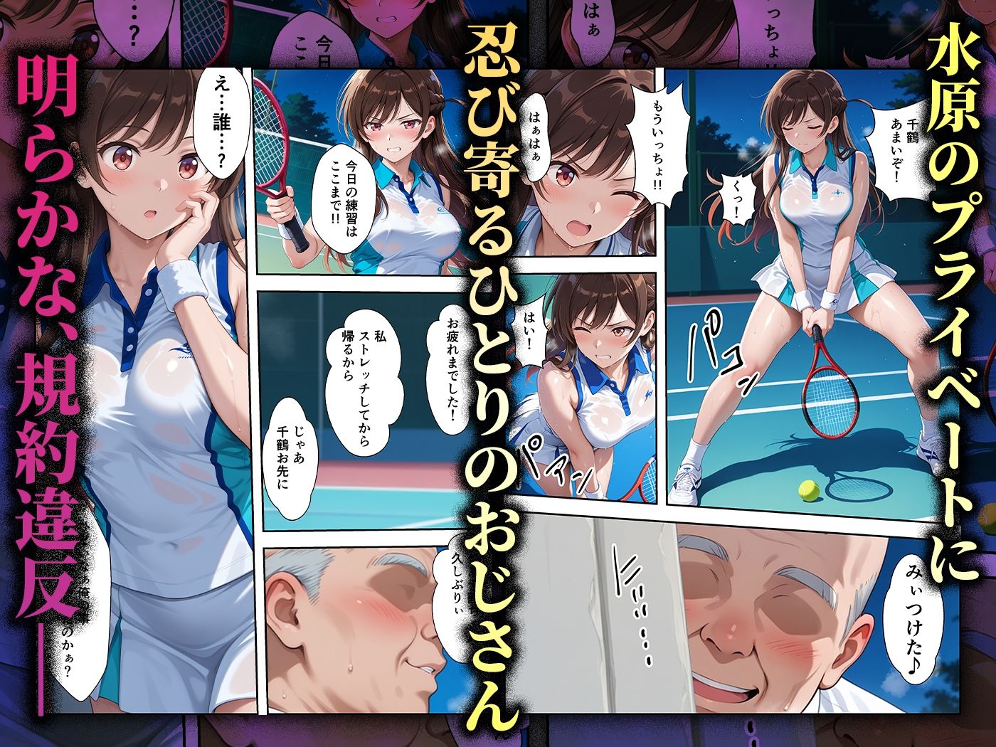 【コミック】心堕浸食_清楚で一途な水〇千鶴がおじさんのち〇ぽに陥落するなんて… - サンプル画像 1