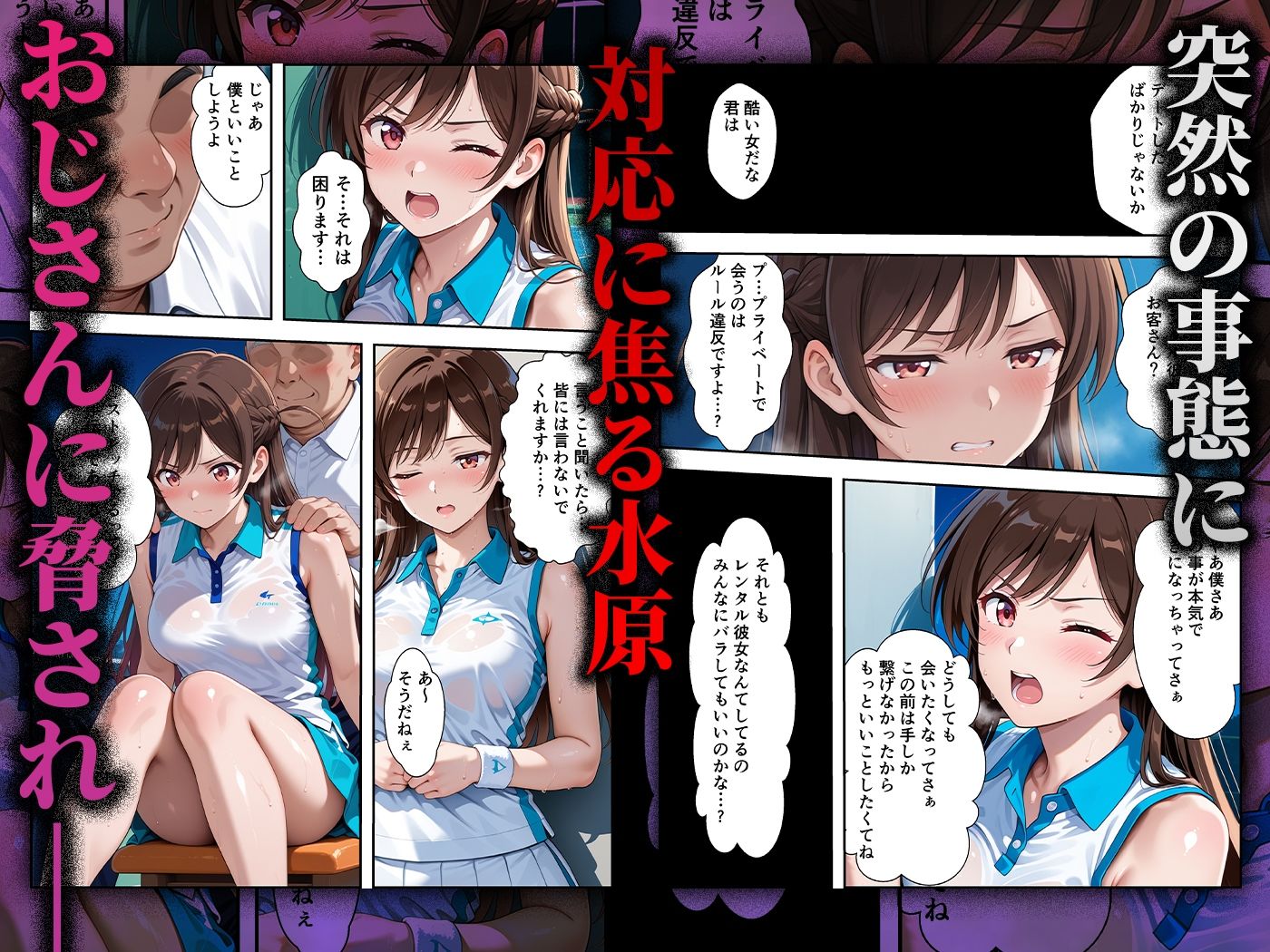 【コミック】心堕浸食_清楚で一途な水〇千鶴がおじさんのち〇ぽに陥落するなんて… - サンプル画像 2