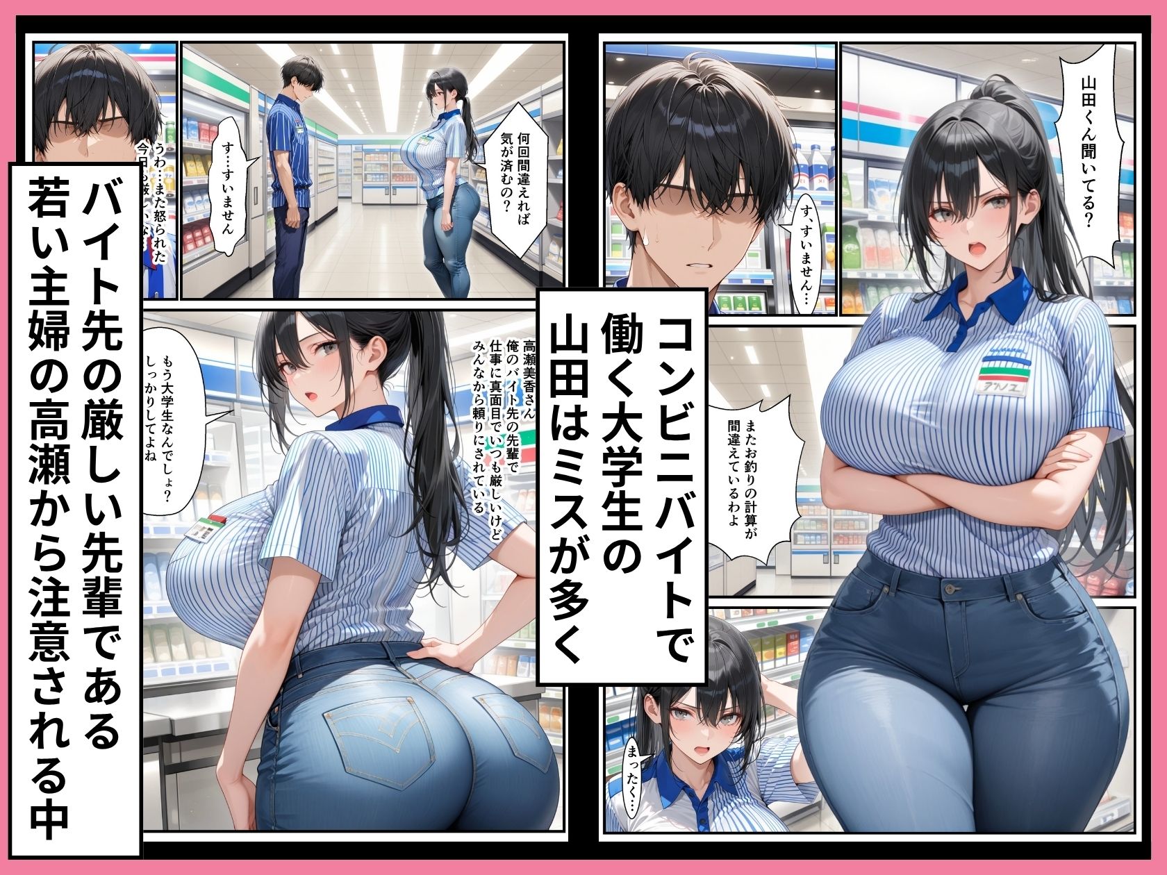 尻マニアの僕がマッチングしたデカ尻美人妻はバイト先のまじめ先輩 - サンプル画像 1