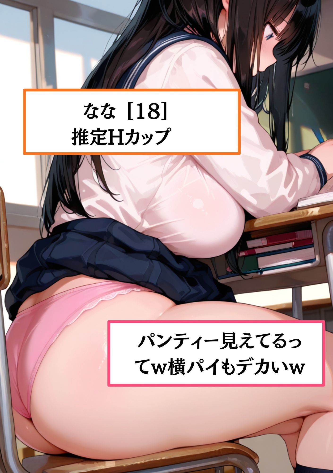 【速報】【女子校生が痴●被害に！？】巨乳のせいで痴●被害が多発！ なな［18歳］Hカップが性被害に遭う。容疑者は「たわわJKに中出しで分からせしたかった」と供述か！？ - サンプル画像 1