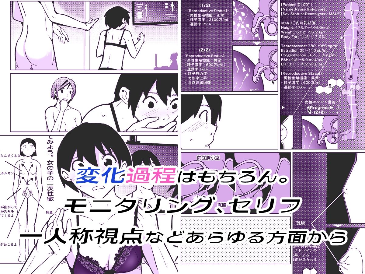 膣内射精する度に互いの要素が入れ替わっていく話 - サンプル画像 2