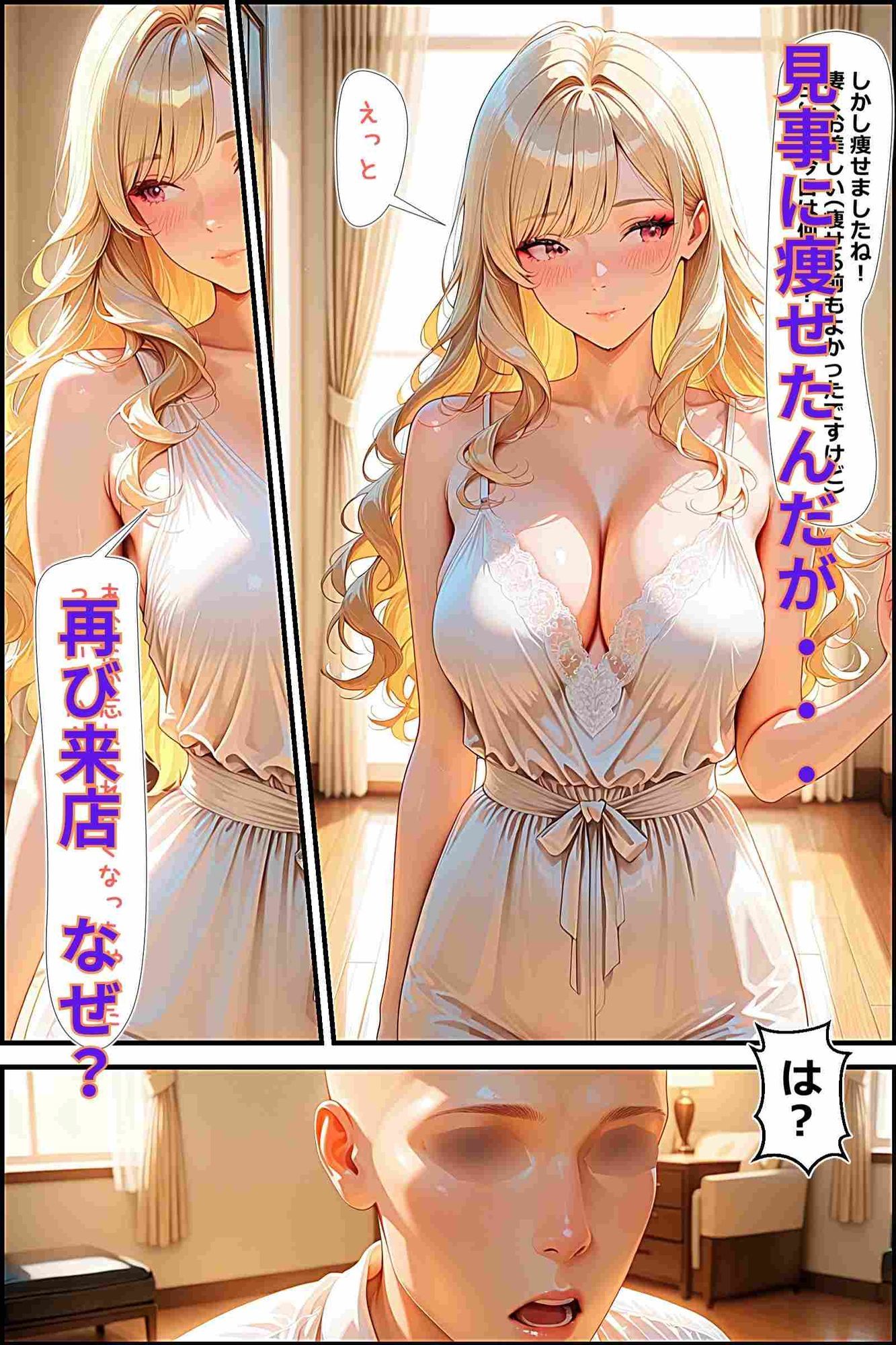 俺とセックスすると痩せるらしい クライアントの金髪若妻予定通り痩せるも何故か孕む - サンプル画像 6