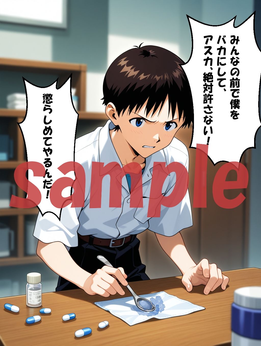 ◇ シンジの復讐、生意気なアスカにお仕置きを…… ◇ - サンプル画像 1