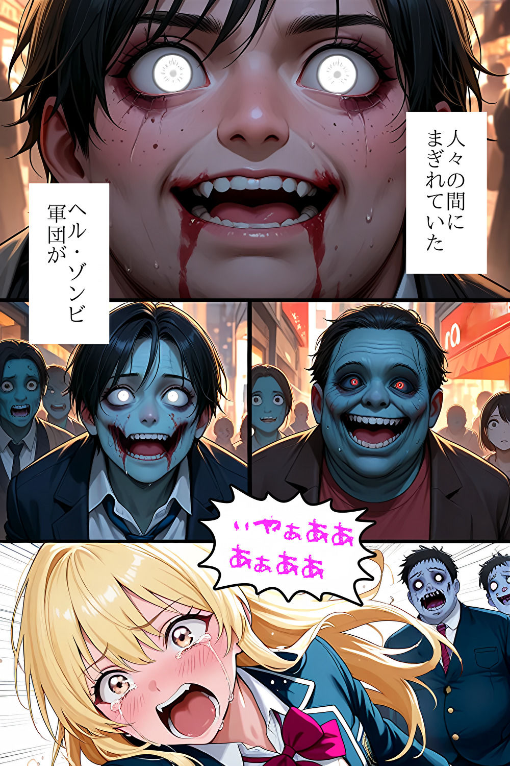 スーパーヒロイン完全敗北！恐怖！ヘルゾンビ軍団の圧倒的性暴力！ - サンプル画像 1