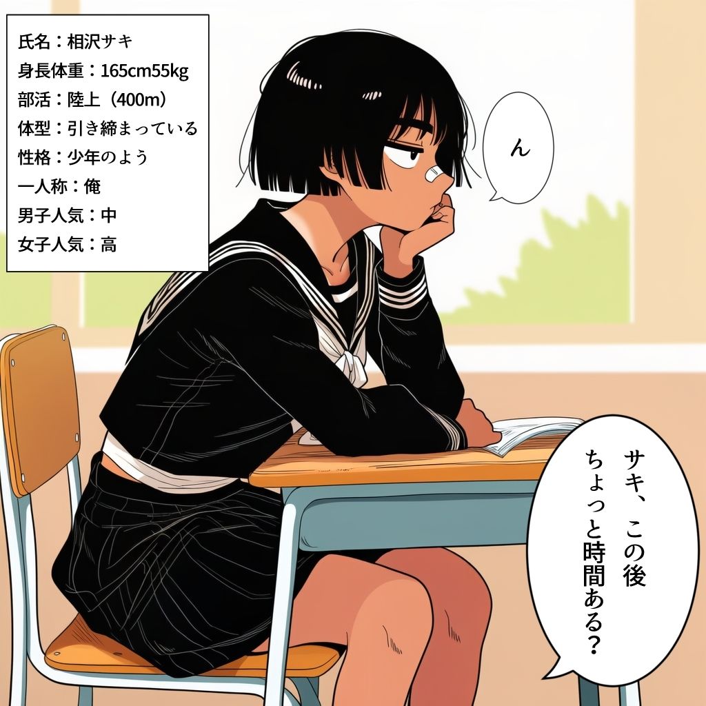 ボーイッシュな陸上女子は、僕専用の肉オナホ。 - サンプル画像 1