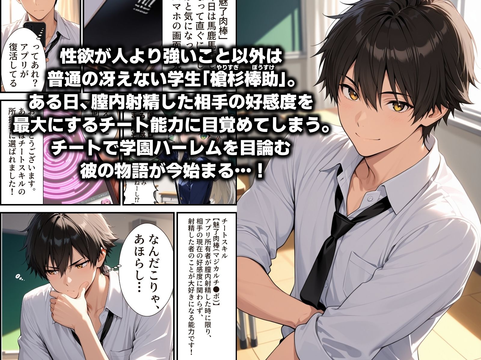 俺のチートスキル『魅了肉棒（マジカルチ●ポ）』がチートすぎて即堕ち学園ハーレム目指せるんですが！？ - サンプル画像 1