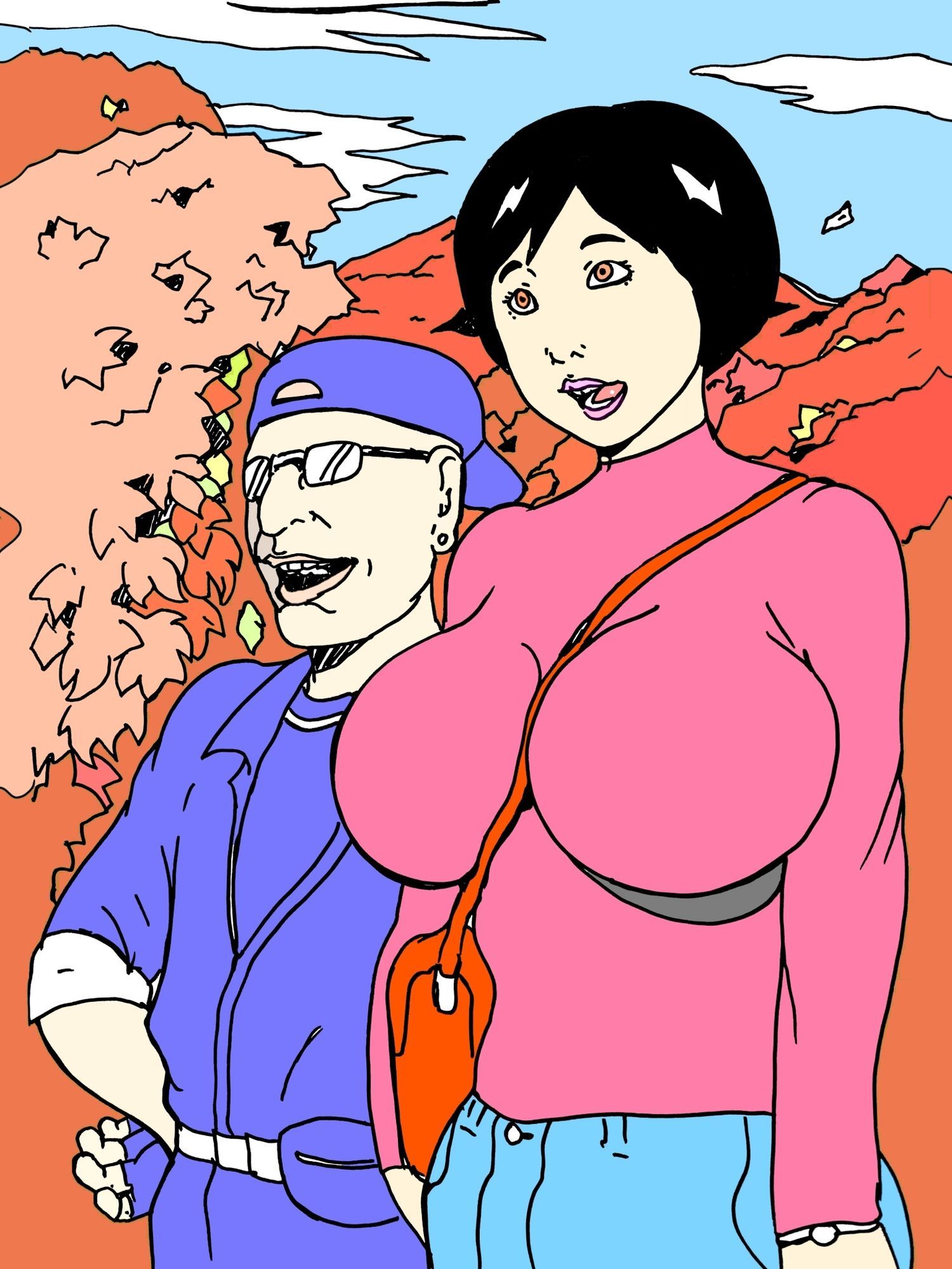 夫の故郷で穴掘られ - サンプル画像 1