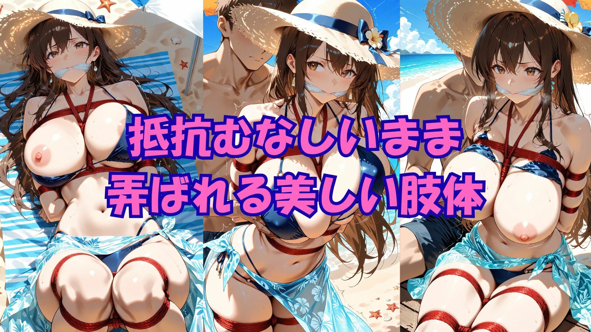 潮騒と緊縛 〜松岡紗季、悪夢の休暇〜 - サンプル画像 3