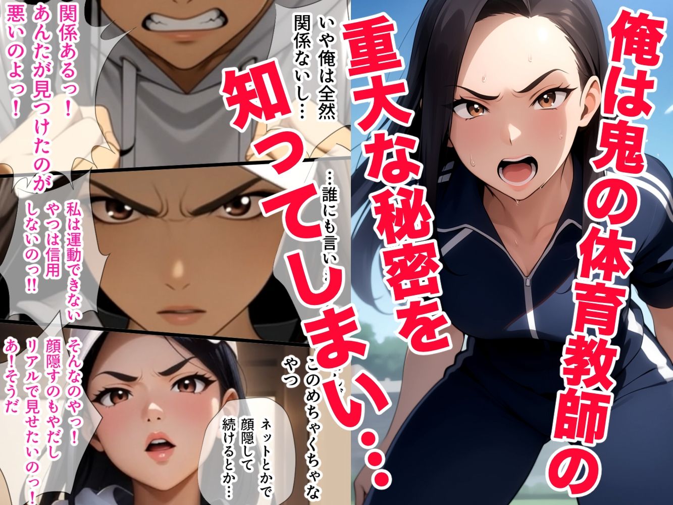 鬼体育教師の裏の顔 運動音痴の僕をゴミクズのように扱う体育教師の秘密を知って以来、彼女と毎日ヤリまくり！彼女のヒイヒイいいまくる姿を同級生は誰も知らない！ - サンプル画像 1