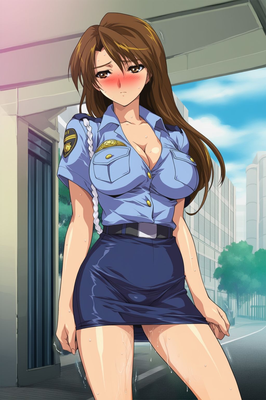 『犯罪組織に絶頂管理された婦警、薬漬け寸止め快楽地獄』前後編セット！  秋の特別セール - サンプル画像 3