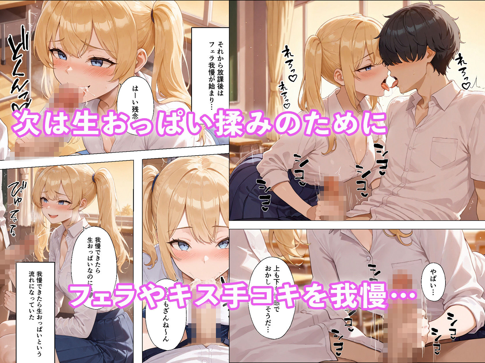 陰キャな僕がなぜか金髪ギャルと付き合えた話 〜金髪ギャルからの責めを我慢できたら生えっち！？〜 - サンプル画像 7