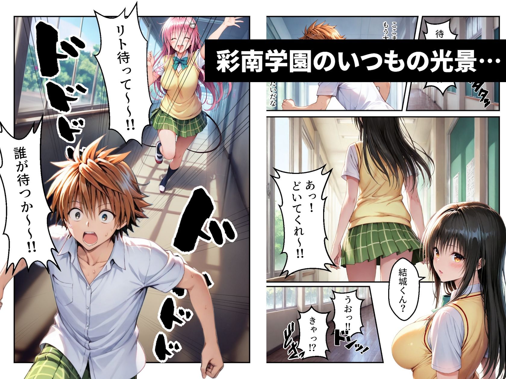 ガちんぽバトル！！ 〜ハレンチ風紀委員VS小悪魔お姫様〜 - サンプル画像 1