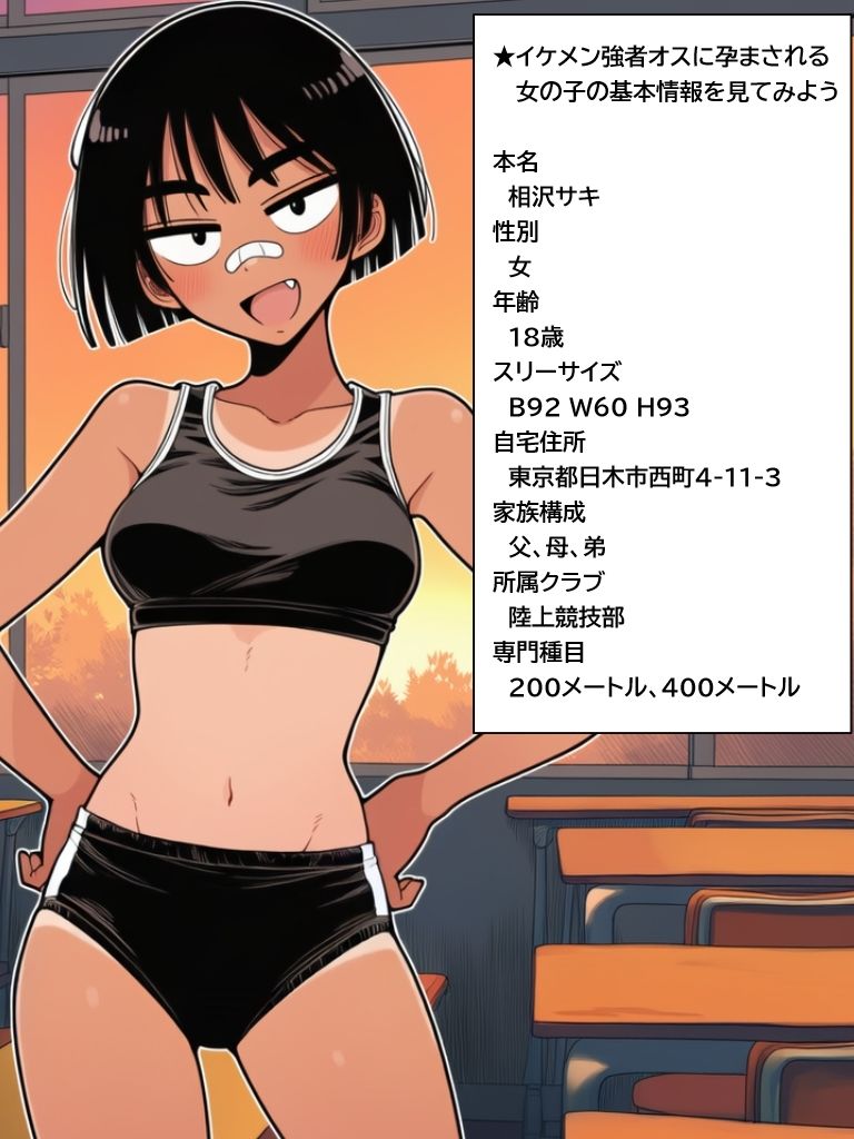 キミの子どもを孕ませて。ボーイッシュ陸上女子がイケメンに無責任中出しされて妊娠するまで【リメイク版】 - サンプル画像 1