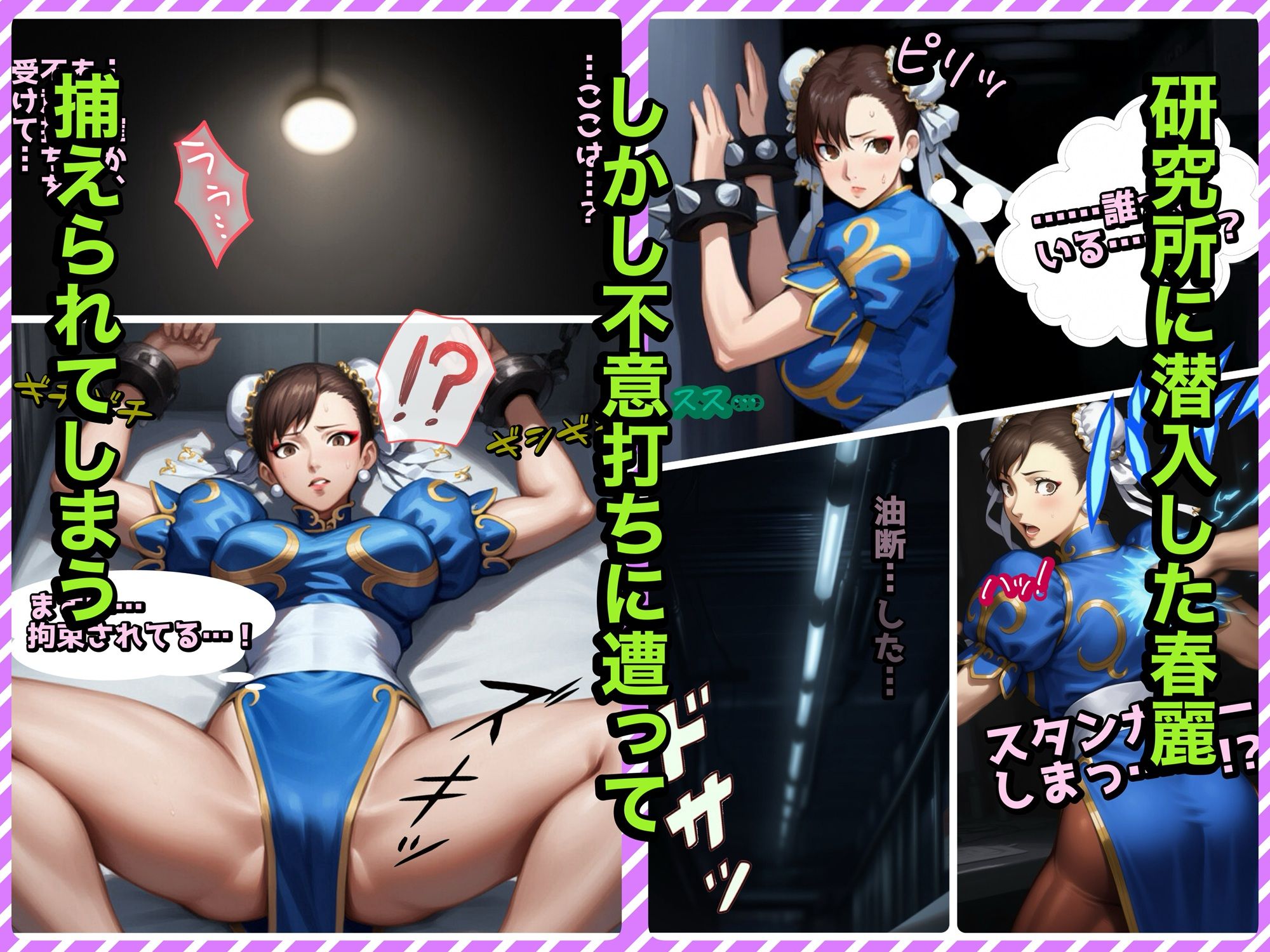 公式でくすぐりに弱い春麗を、徹底的にくすぐってぐら堕ちさせてみた - サンプル画像 1