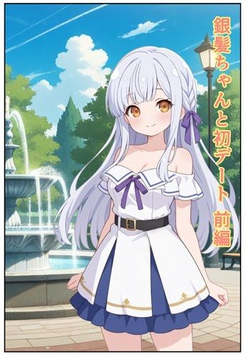 銀髪ちゃんと初デート  前編 - サンプル画像 1