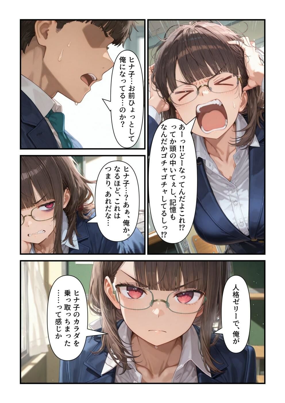 【乗っ取り】告白してきた女に合意で自分の人格ゼリーを飲ませてみた - サンプル画像 4