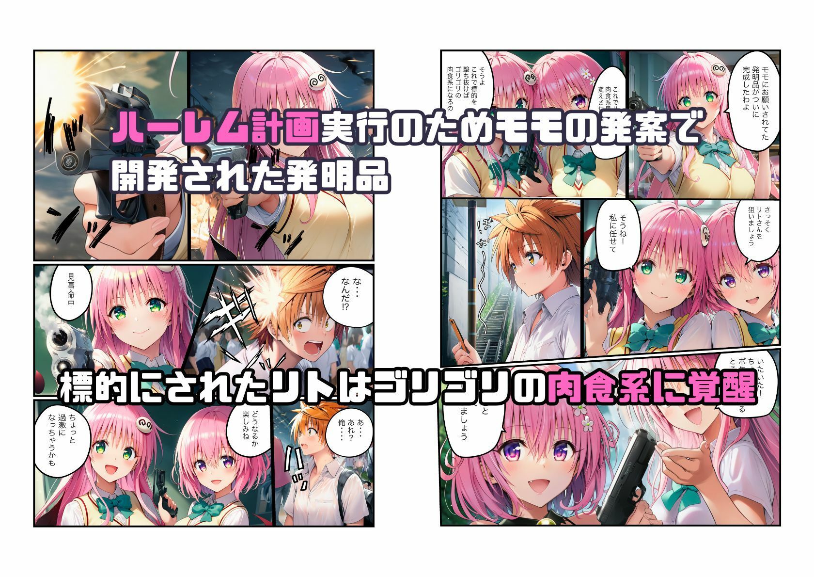 【リト覚醒でわからせ調教】メス堕ちしていくとらぶる美女たち - サンプル画像 1