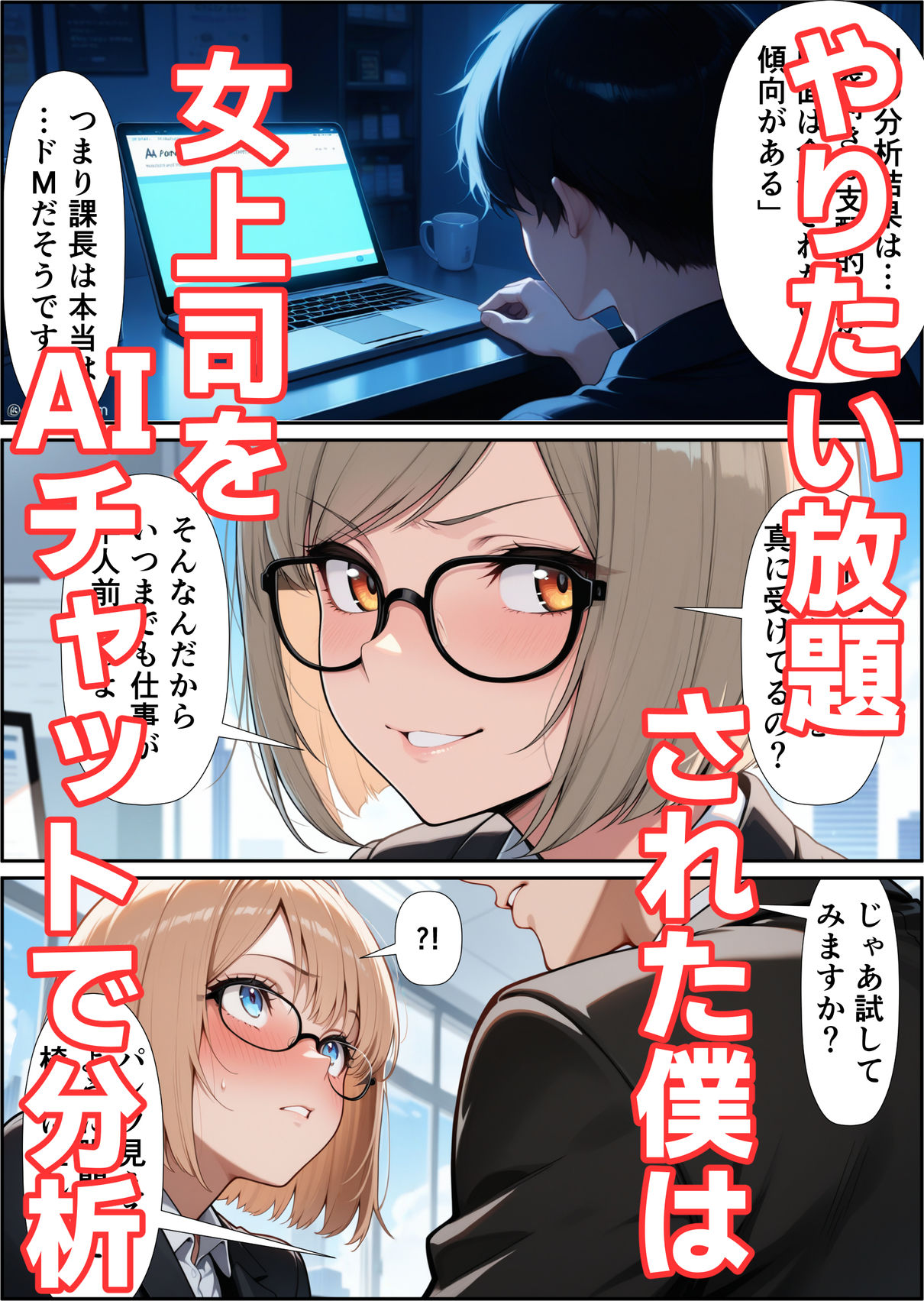 ドS女上司の本性がドMだったので会社で中出ししてやった話 - サンプル画像 5