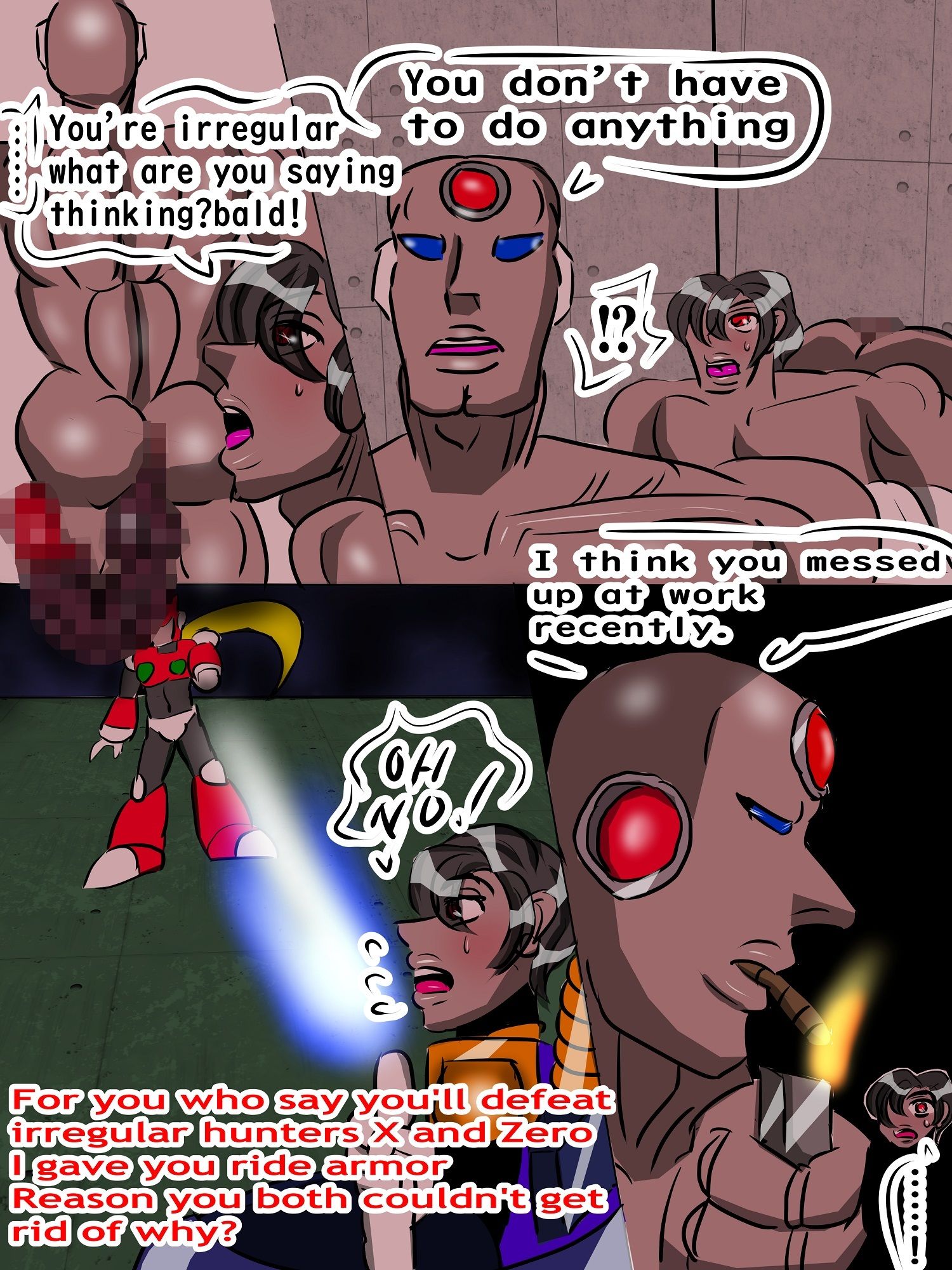 2Dogs of Rebel leader omnibus  Reploid Rebel Army’s comrades the rusting and the commanding officer engage in a sex battle， leaving  irregulars in agony and consumed by desire - サンプル画像 1