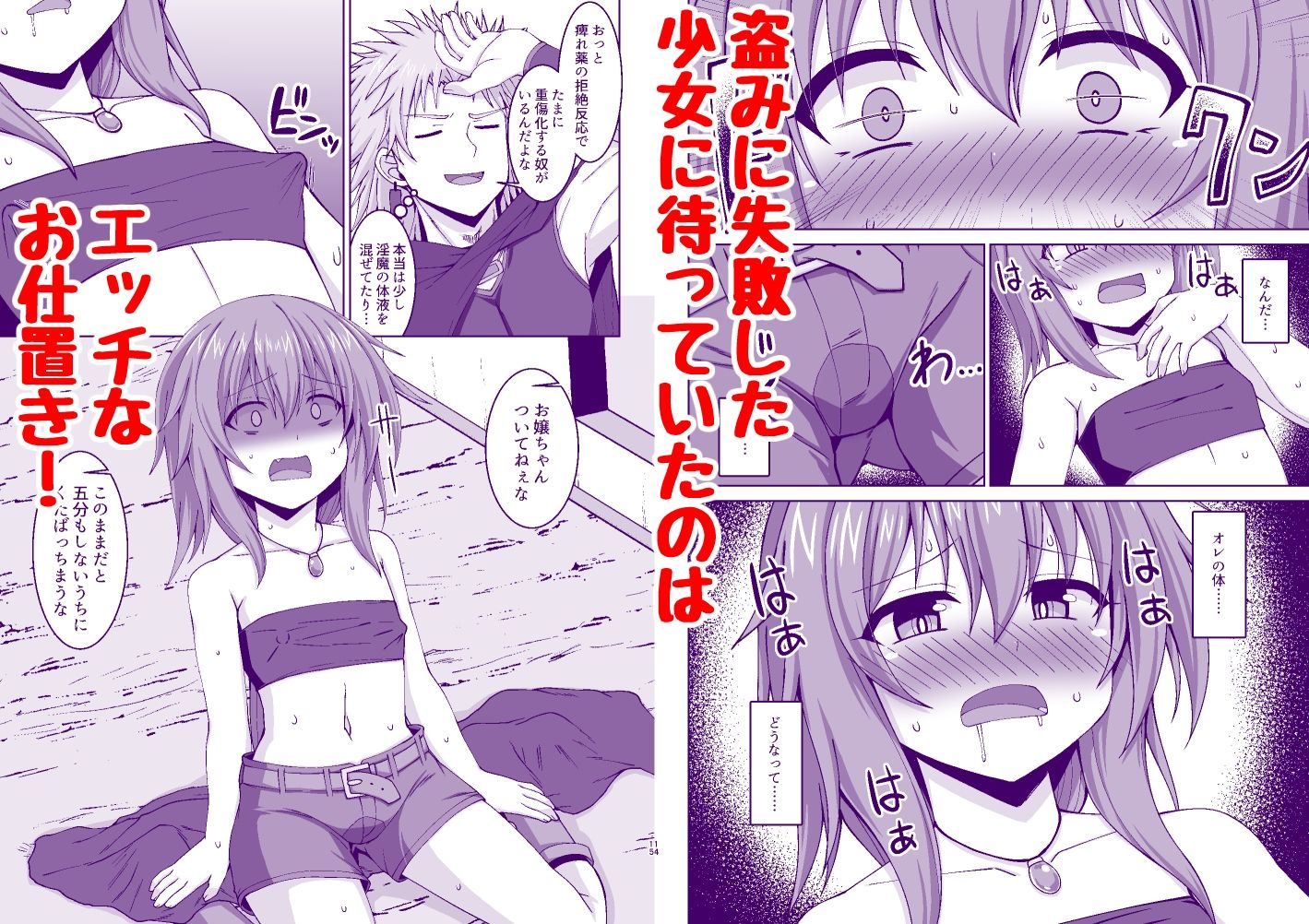 幻想妊婦臨歓  悪いシーフ娘がお仕置きされてボテ腹売春娘に堕とされる本 - サンプル画像 1