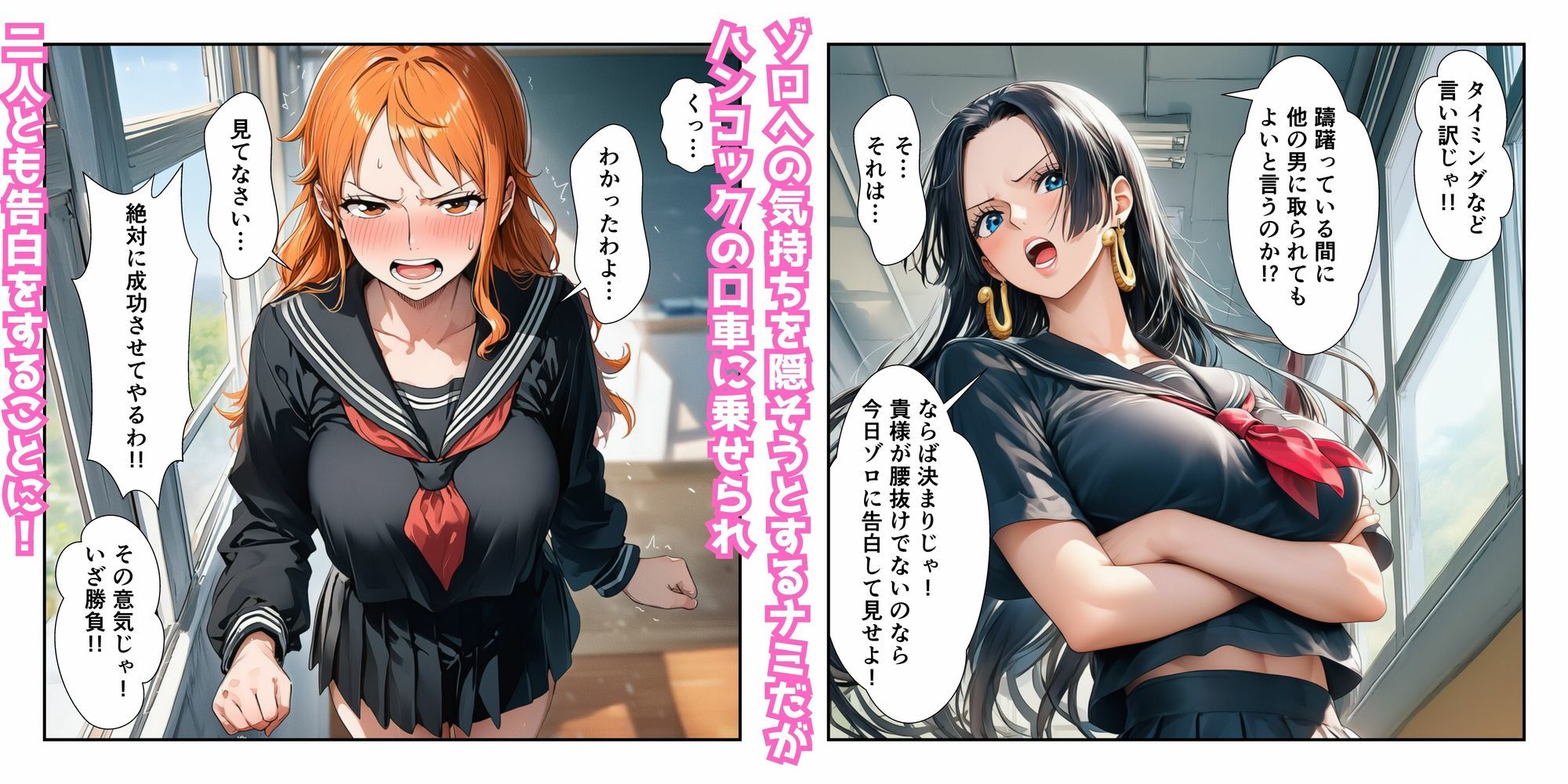 催●レ〇プでイキ狂い！？ ナミ＆ハン〇ック強●快楽堕ちSEX - サンプル画像 2