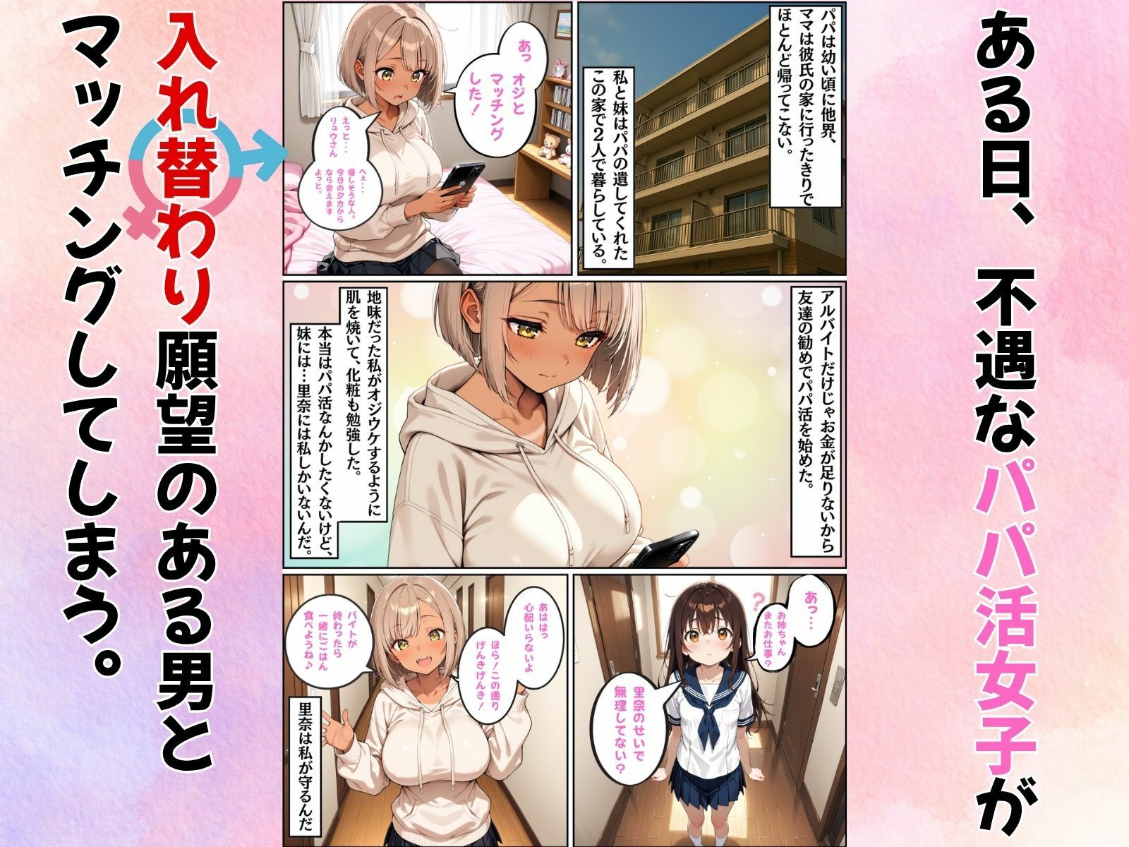 パパ活女子が冴えないおじさんに体を奪われて好き放題使われた件 - サンプル画像 2