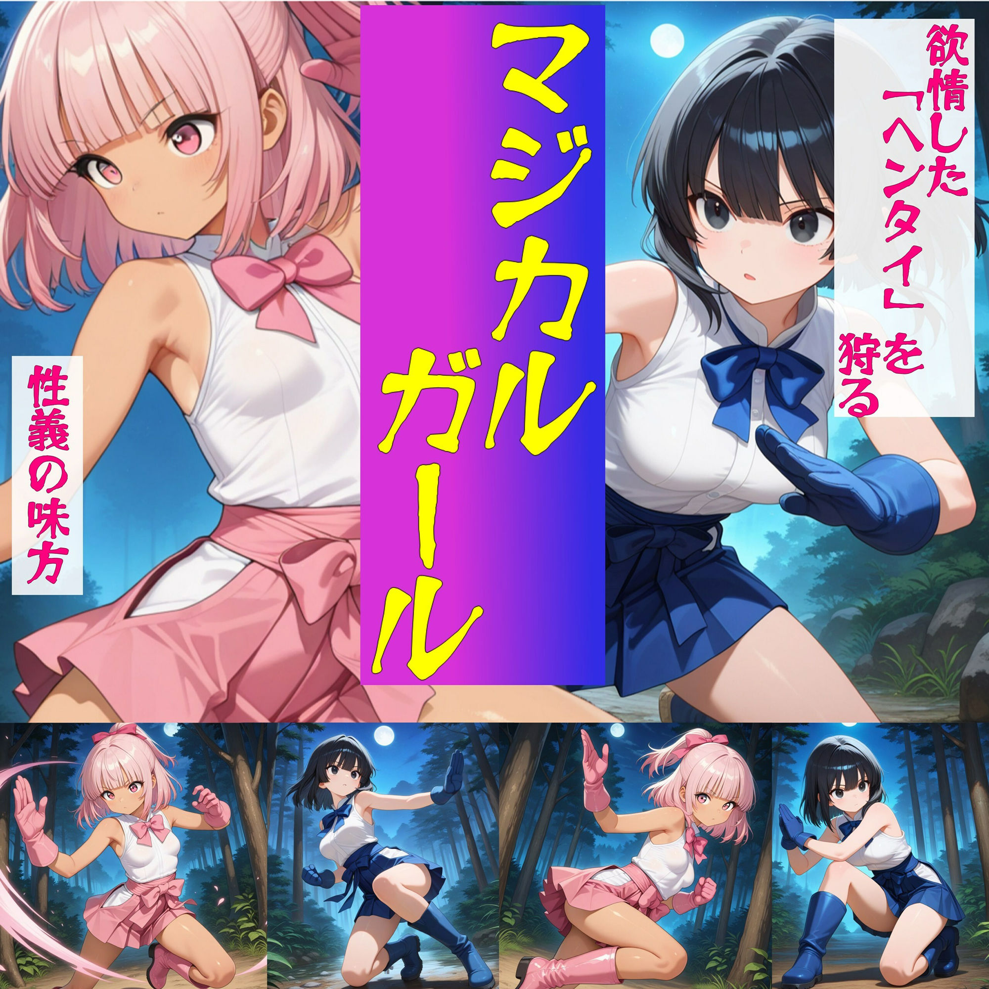 ギリギリ回避娘と基本的に敗北娘  マジカルガール - サンプル画像 1