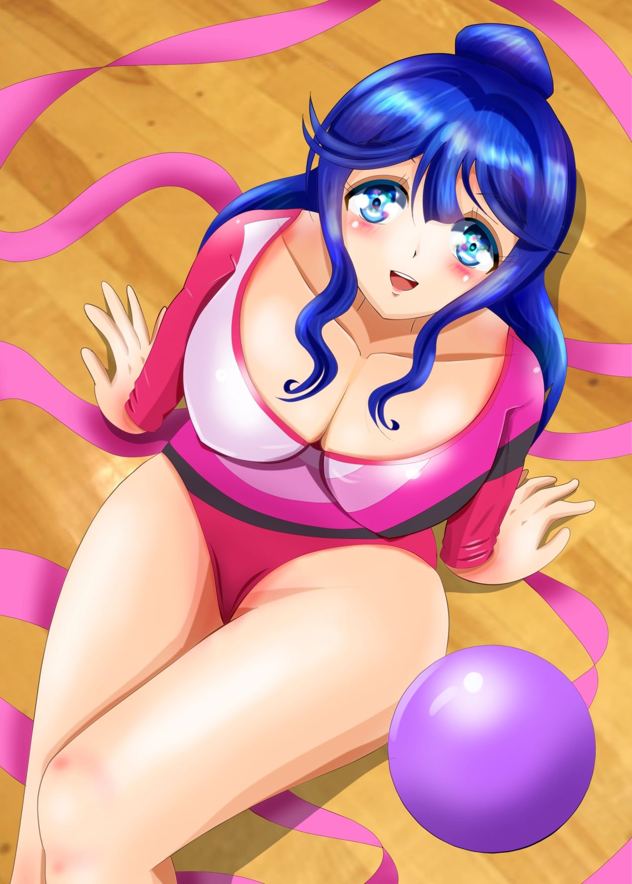 続・密着！ゆらちゃん先輩のレオタード - サンプル画像 5