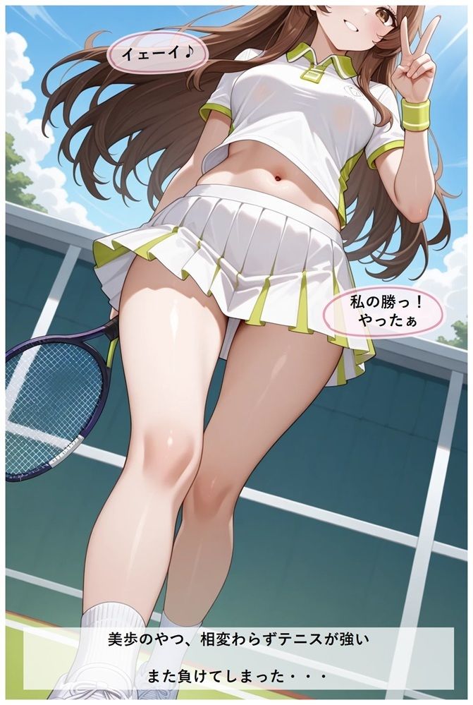 テニス部の紅一点  これが巨乳「性」活だ - サンプル画像 1