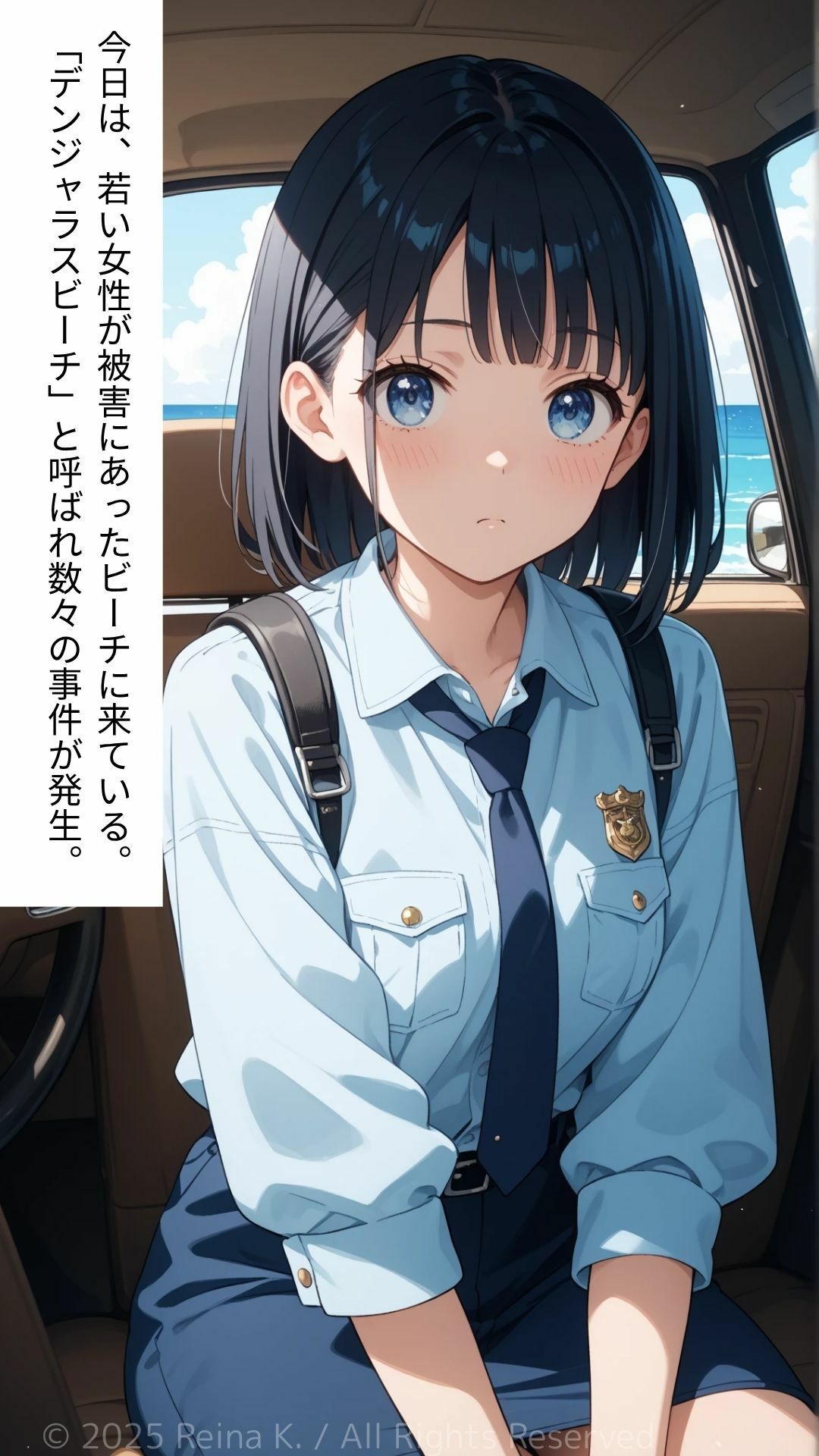 新人警察官  氷室凛  おっぱい編EP2  デンジャラスビーチ - サンプル画像 2