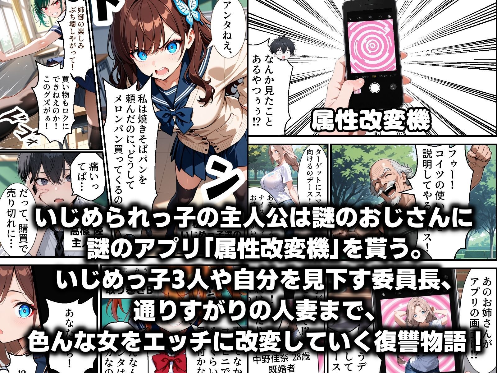 属性改変 〜ムカつく奴はエッチに改変〜 - サンプル画像 1