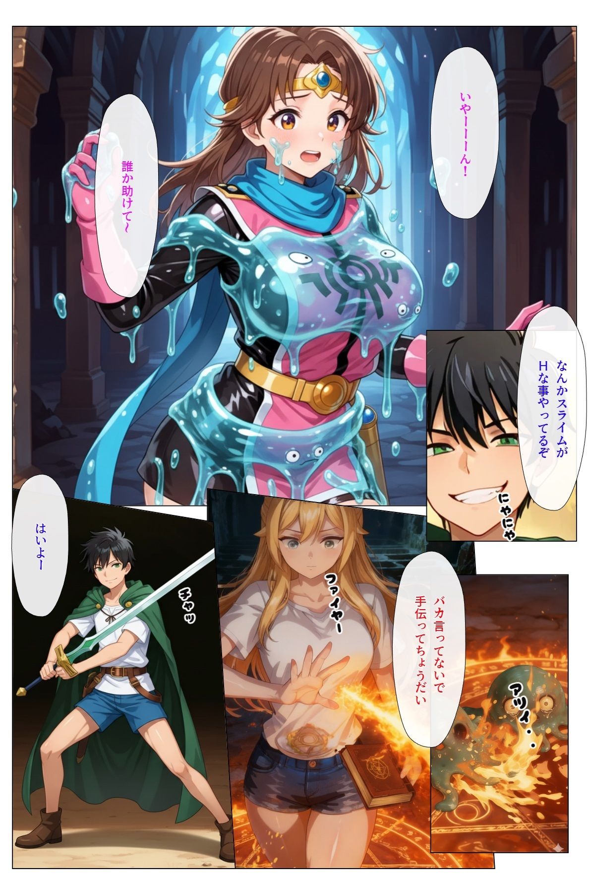 ダンジョンで女の子見つけたからハーレム作ってみたい・・ - サンプル画像 2