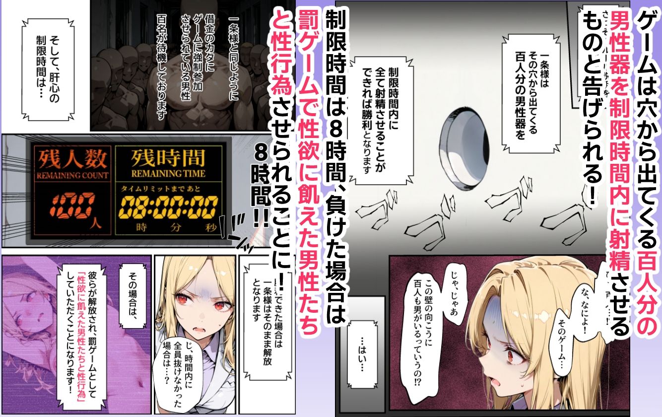 ホス狂い女社長、おち〇ぽ100本抜かないと出られない部屋、全員抜くまで帰れません！ - サンプル画像 4
