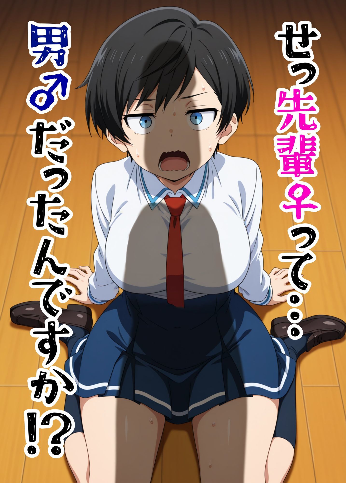 寄生チ〇ポを感染（うつ）されたので後輩と友達をペットにする - サンプル画像 1