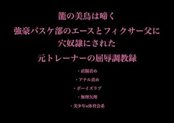 『籠の美鳥は啼く:強豪バスケ部のエースとフィクサー父に穴奴●にされた元トレーナーの屈辱調教録』