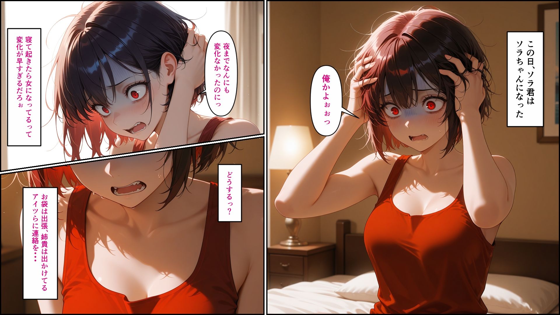 ちょい悪系 TS ソラ君のメス化が止まらない - サンプル画像 1