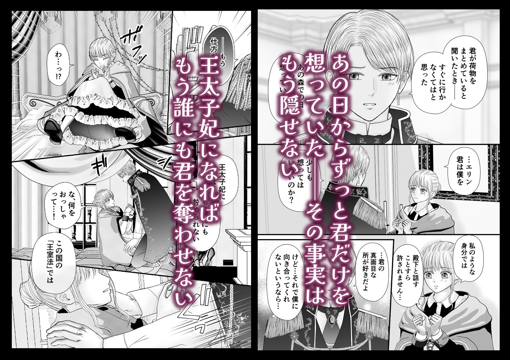 王太子の執着に溺れてメイドは恋を知る - サンプル画像 3