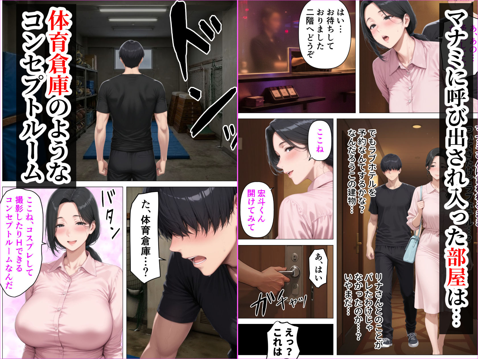 昭和マ●コの搾精天国！ブルマ＆JKコスの人妻に中出し放題 - サンプル画像 5