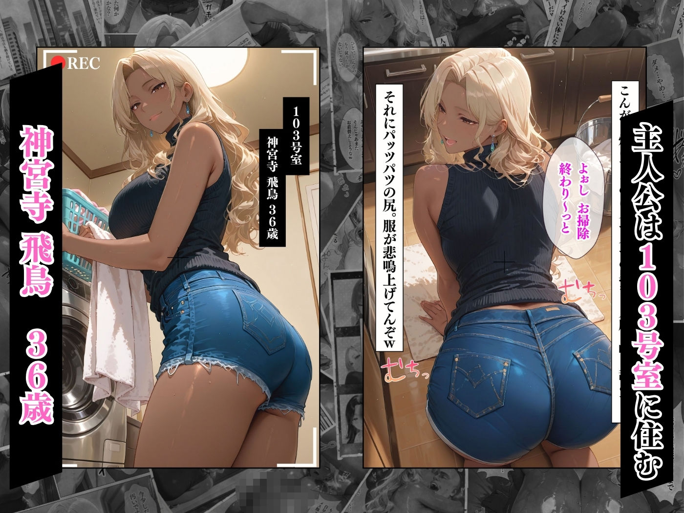 【4K高画質】人妻限定アパート 103号室 神宮寺飛鳥 〜大家のペットになった日編〜 - サンプル画像 3