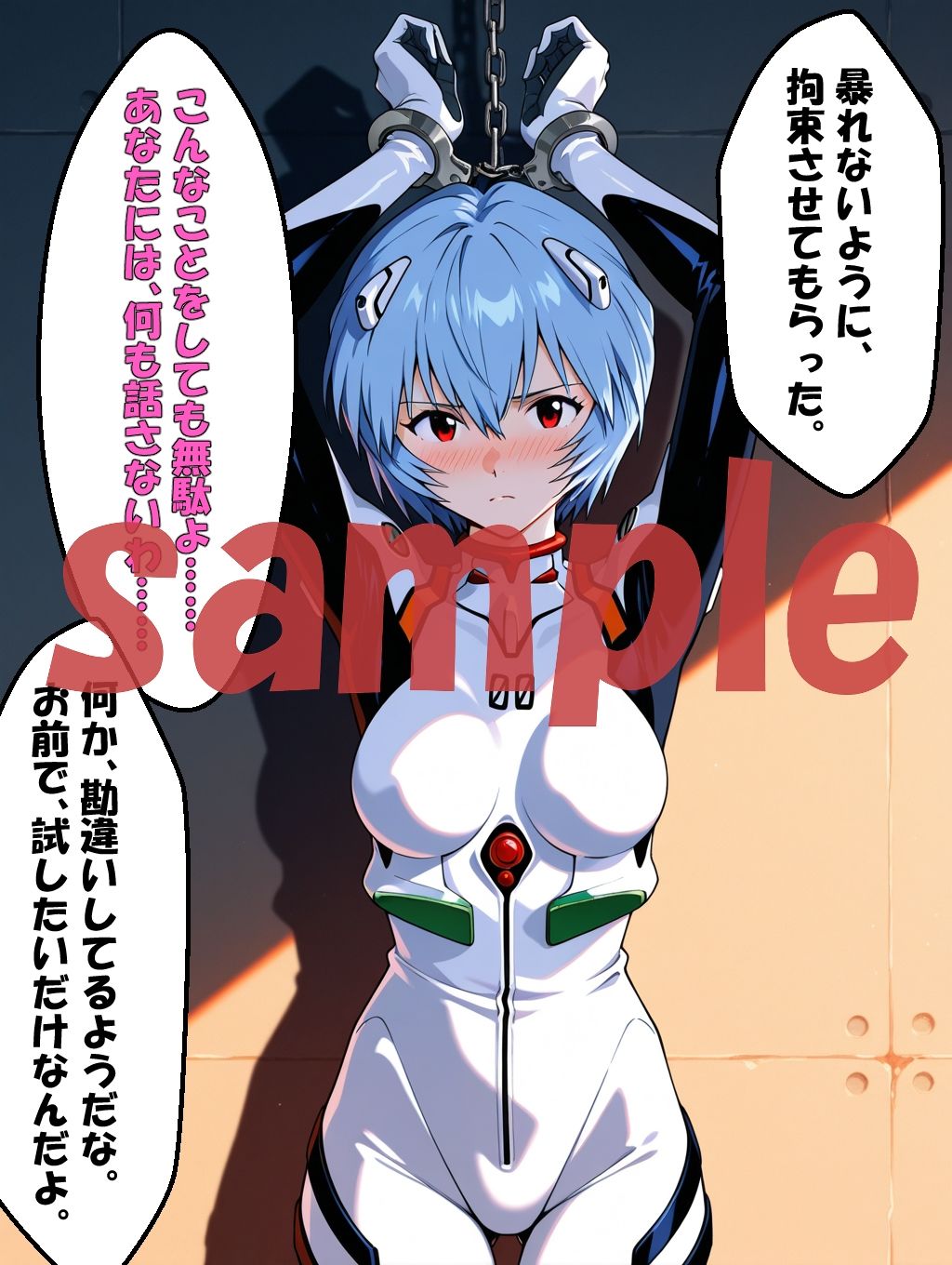 ◇ 侵入者の手に落ちたレイ ―破られたプラグスーツ― ◇ - サンプル画像 3