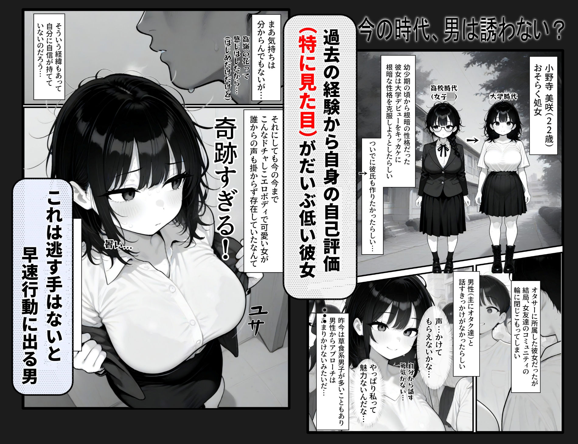 見た目の自己評価が低い新卒ダマしちゃった（ハート） - サンプル画像 2