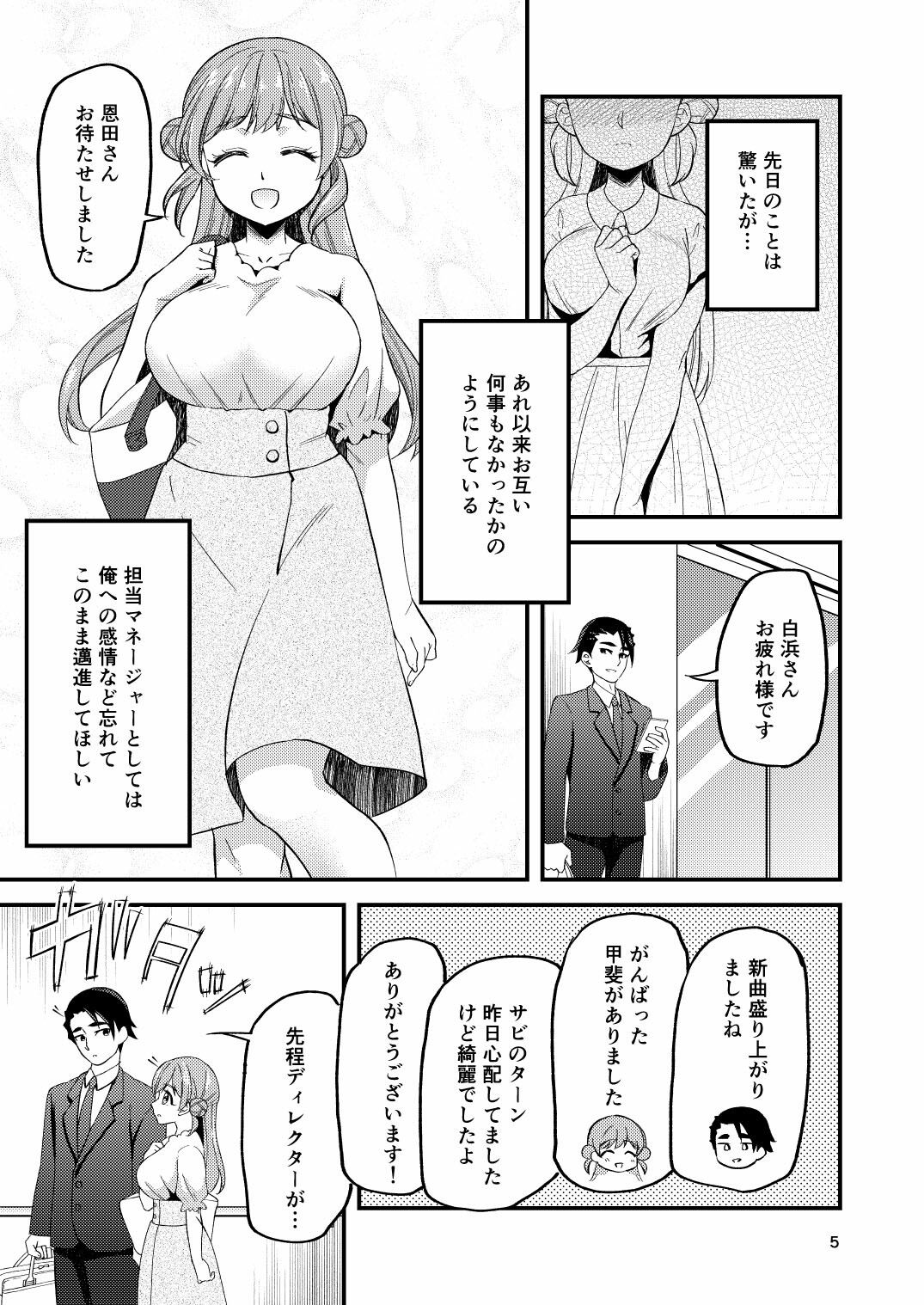 失恋アイドルとマネージャーはエレベーターに閉じ込められたあと - サンプル画像 3