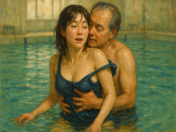 市民プールのお母さん