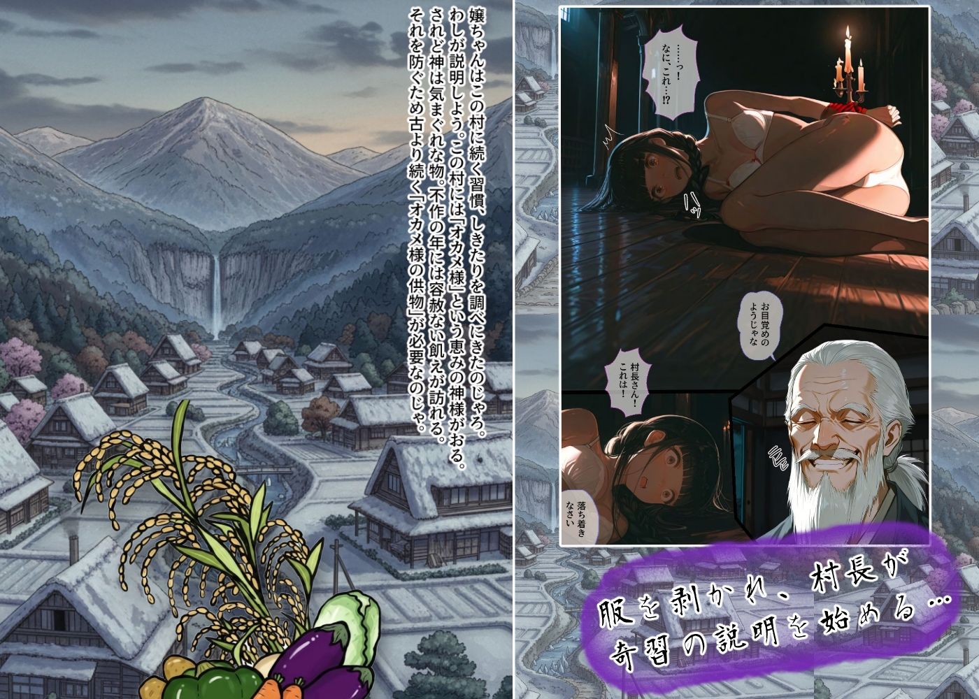 収穫の生娘〜朽ちた村の生贄儀式〜 - サンプル画像 3